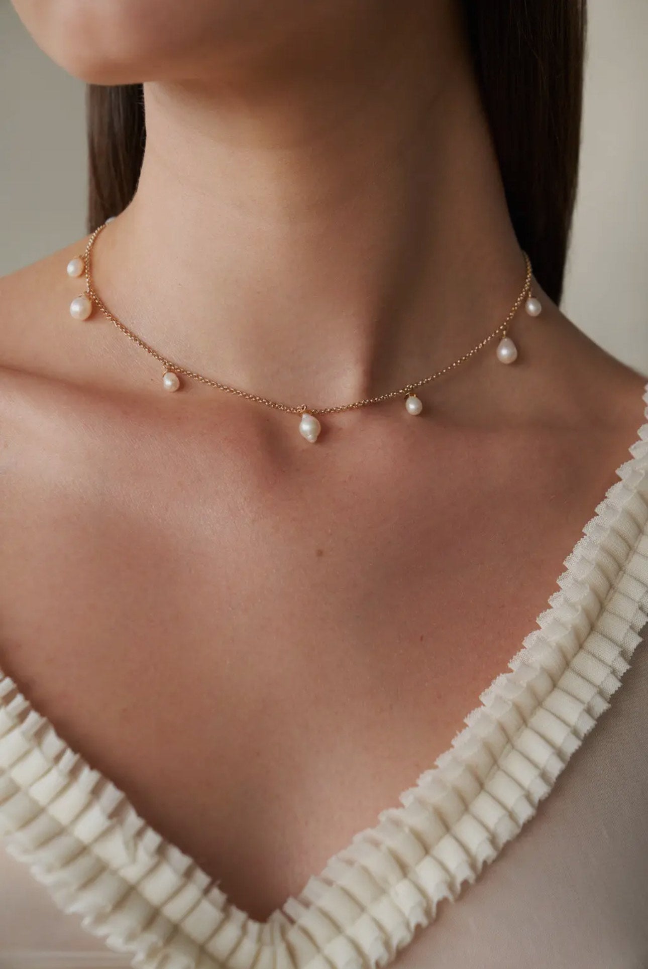 The Brigitte Necklace in Gold