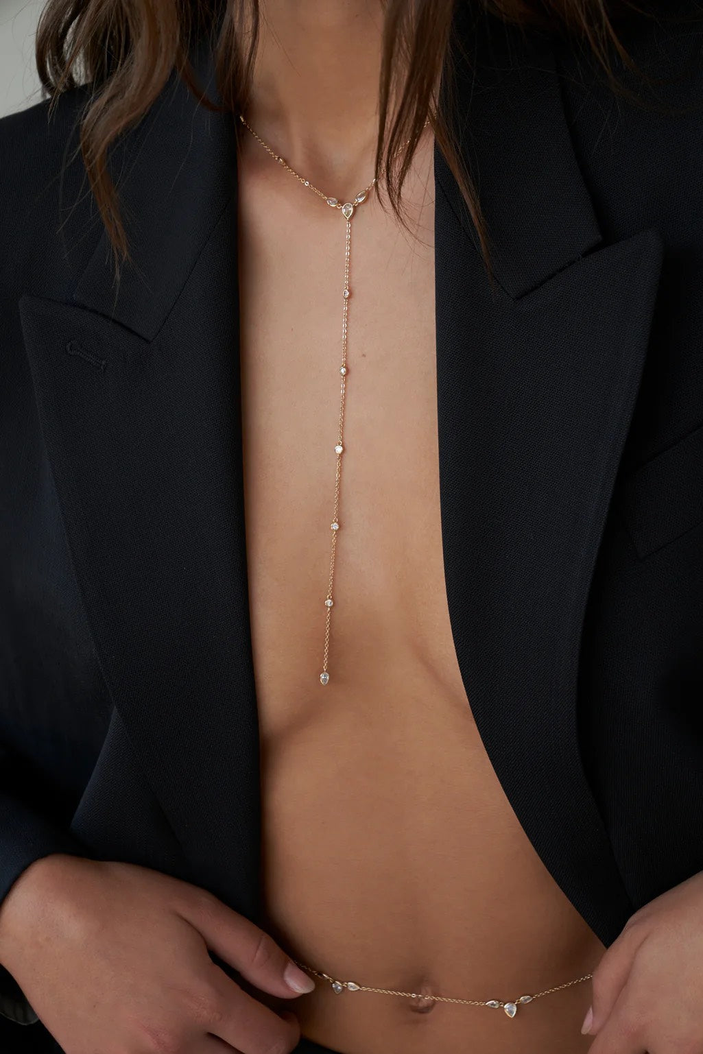 The Everleigh Lariat in Gold