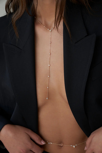 The Everleigh Lariat in Gold