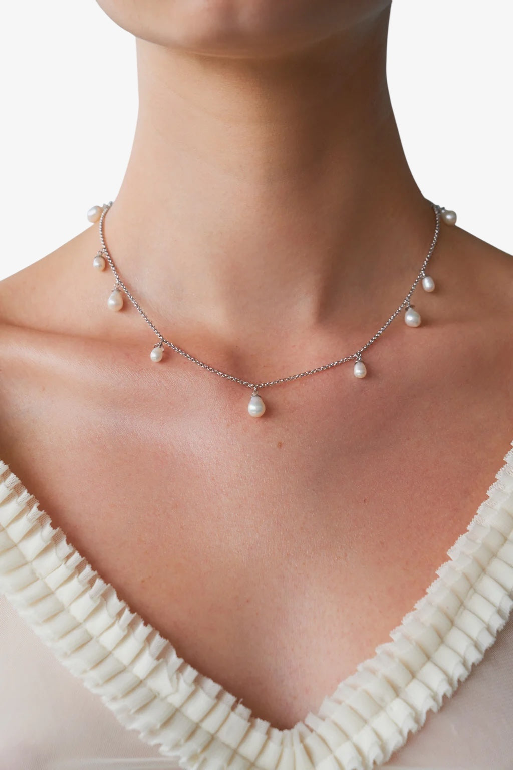 The Brigitte Necklace in Silver